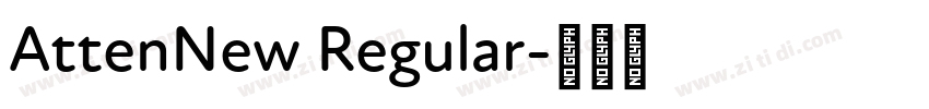 AttenNew Regular字体转换